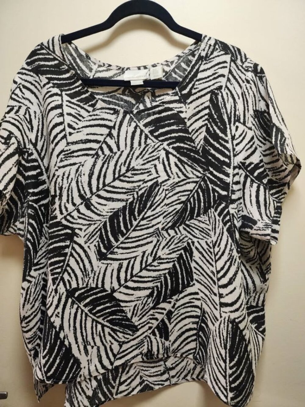 PLUS SIZE CYNTHIA ROWLEY 100% LINEN TOP - 3X